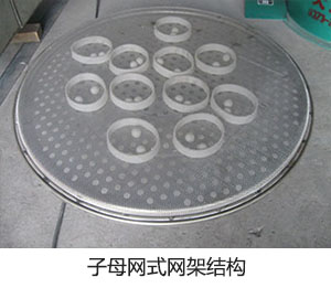 固液分离振动筛子母网式网架结构展示