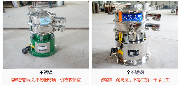 小型圆形筛做工采用：内外抛光的制作方法，能够保证产品的干净。
