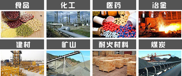 直径1000型振动筛使用的行业:食品，化工，医药，冶金，建材，矿山，耐火材料，煤炭等行业。